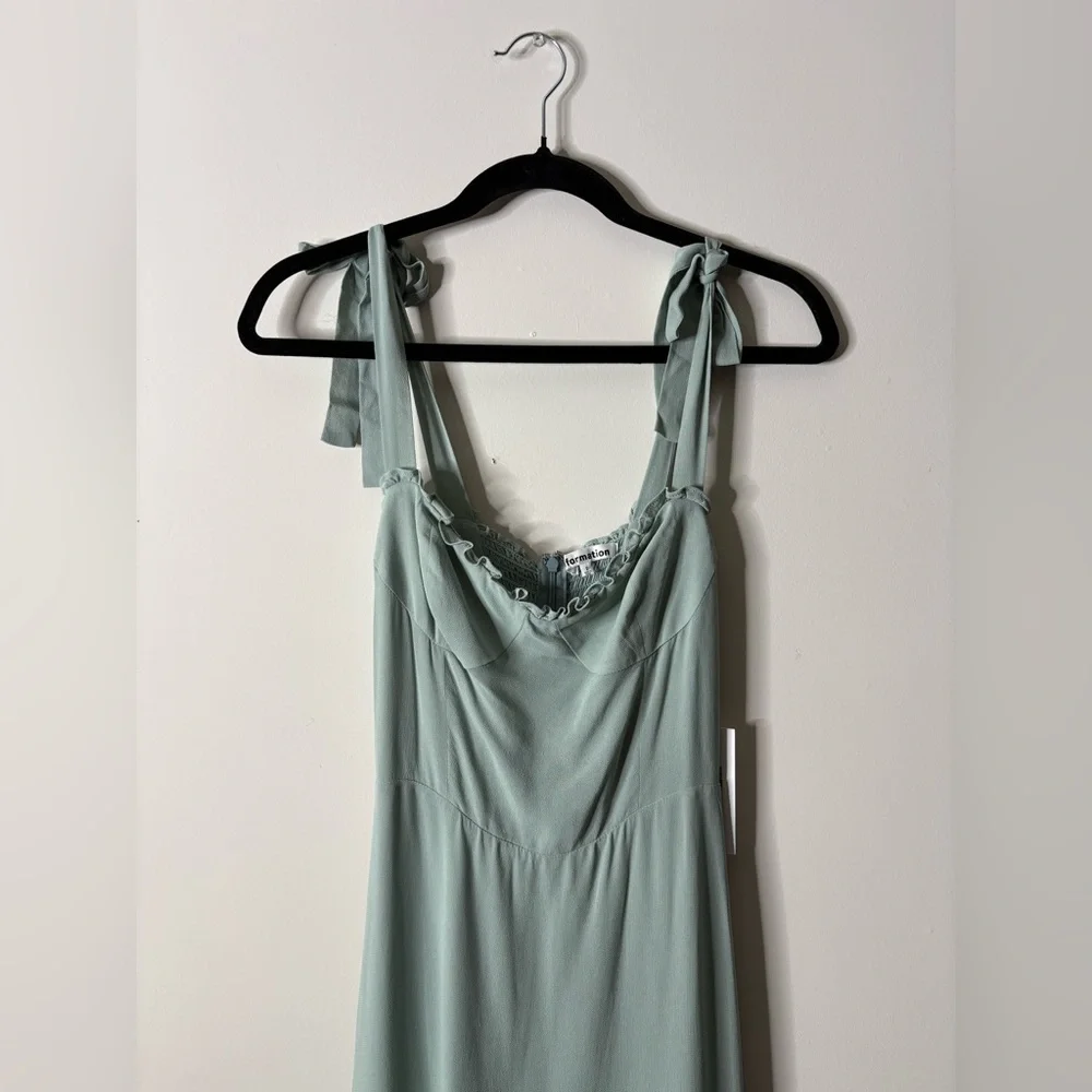 NWT Reformation Nikita Dress Celadon Midi - Picture 5 of 8